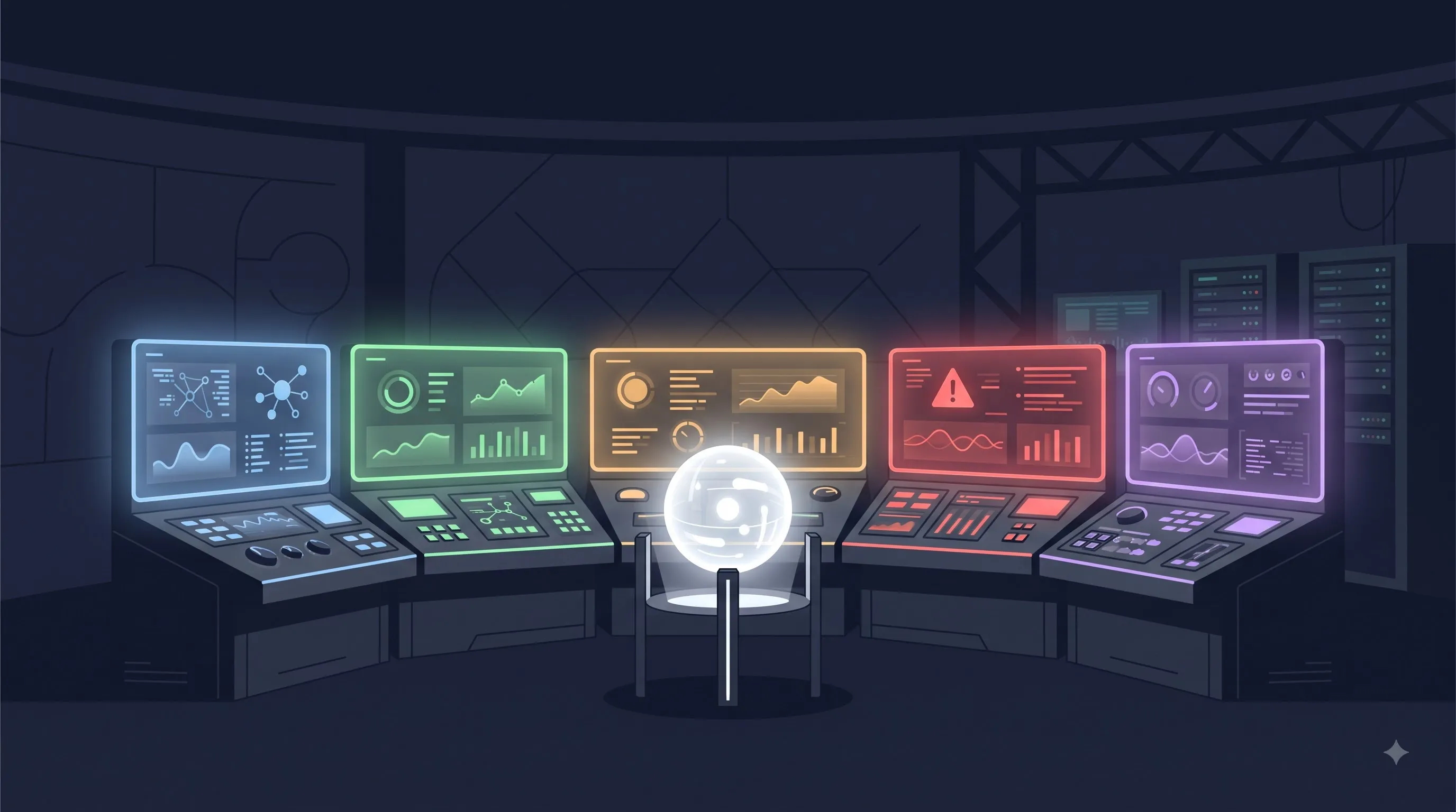Five-layer AI guardrail control system illustration